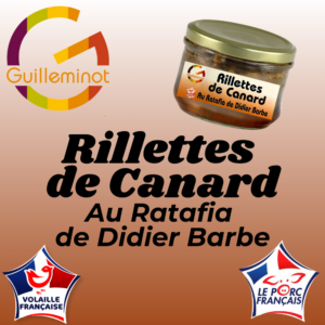 Rillettes de canard au ratafia de Didier Barbe
