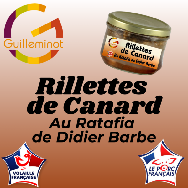 Rillettes de canard au ratafia de Didier Barbe