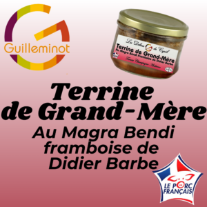 terrine de grand-mère au magra bendi, framboise de Didier Barbe